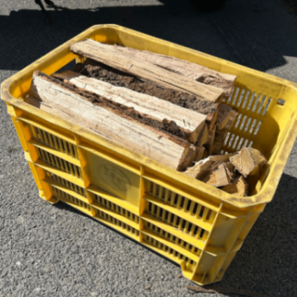 【店頭引渡】〈乾燥薪〉広葉樹（ナラ・クヌギ）薪ストーブユーザー向け 中割 0.6立米 約230k前後