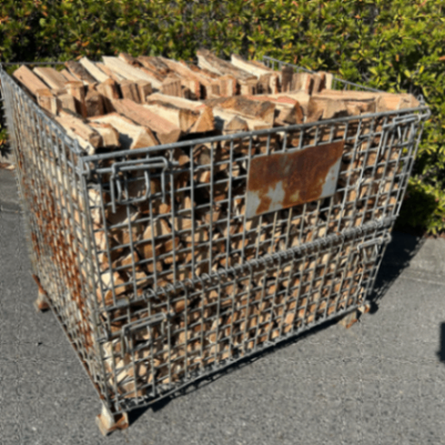 【送料見積】〈乾燥薪〉広葉樹（ナラ・クヌギ）薪ストーブユーザー向け 中割 0.6立米 約230k前後